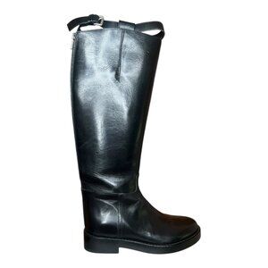 Ann Demeulemeester Women's Stan Riding Boots Made in Italy Cow Leather EU 38